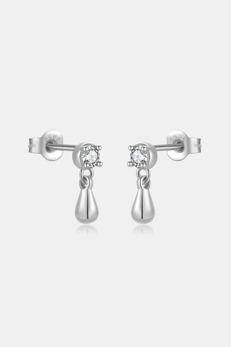 Inlaid Zircon 925 Sterling Silver Drop Earrings king-general-store-5710.myshopify.com