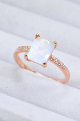 Square Moonstone Ring king-general-store-5710.myshopify.com