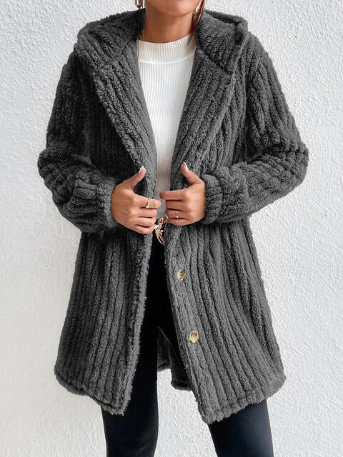 Button Down Hooded Coat king-general-store-5710.myshopify.com