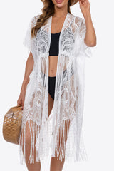 Fringe Trim Lace Cover-Up Dress king-general-store-5710.myshopify.com