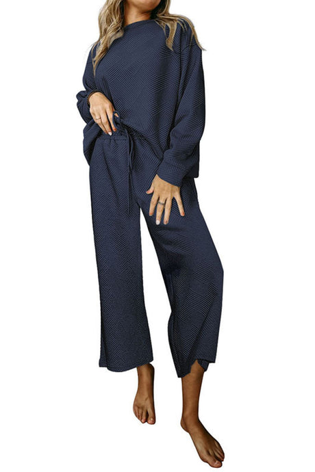 Dropped Shoulder Top and Pants Set king-general-store-5710.myshopify.com