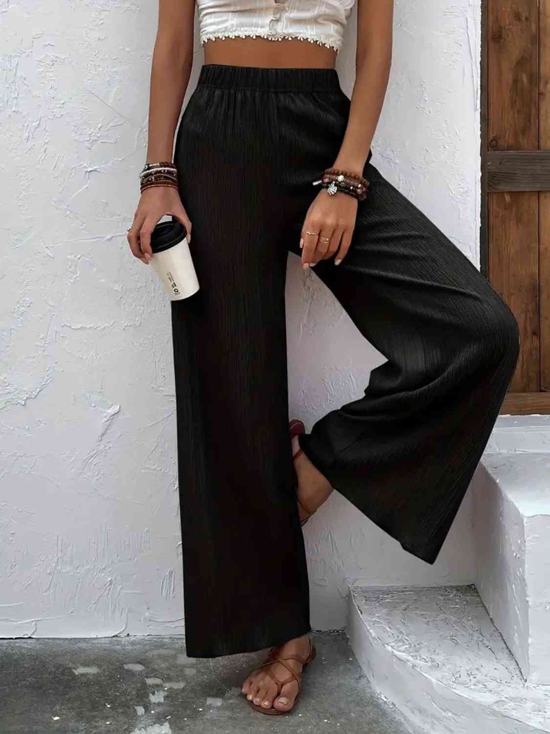 Full Size High Waist Wide Leg Pants king-general-store-5710.myshopify.com