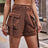 High Waist Denim Cargo Shorts king-general-store-5710.myshopify.com