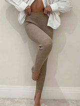 Ribbed Mid Waist Leggings king-general-store-5710.myshopify.com