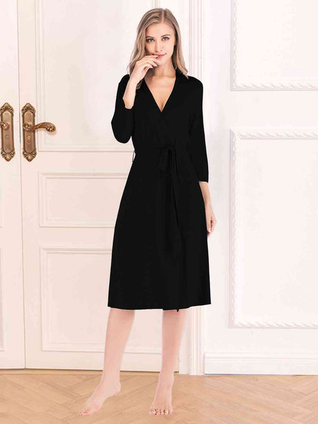 Plunge Tie Front Night Dress king-general-store-5710.myshopify.com