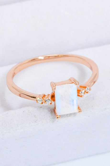 Rectangle Natural Moonstone Ring king-general-store-5710.myshopify.com