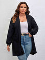 Plus Size Open Front Long Sleeve Cardigan king-general-store-5710.myshopify.com