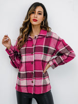 Plaid Button-Down Jacket king-general-store-5710.myshopify.com