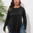 Plus Size Round Neck Long Sleeve Slit T-Shirt king-general-store-5710.myshopify.com