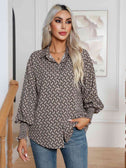 Printed Collared Neck Buttoned Dropped Shouder Shirt king-general-store-5710.myshopify.com