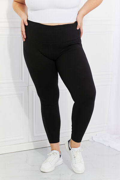 Leggings Depot Full Size Strengthen and Lengthen Reflective Dot Active Leggings king-general-store-5710.myshopify.com