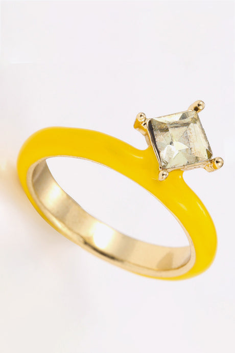 Everyday Delight 18K Gold Plated Glass Stone Ring king-general-store-5710.myshopify.com