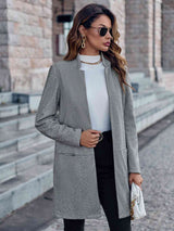 Open Front Long Sleeve Blazer king-general-store-5710.myshopify.com