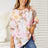 Double Take Floral Round Neck Three-Quarter Sleeve Top king-general-store-5710.myshopify.com