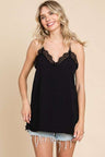 Culture Code Lace Detail Spaghetti Strap Cami king-general-store-5710.myshopify.com