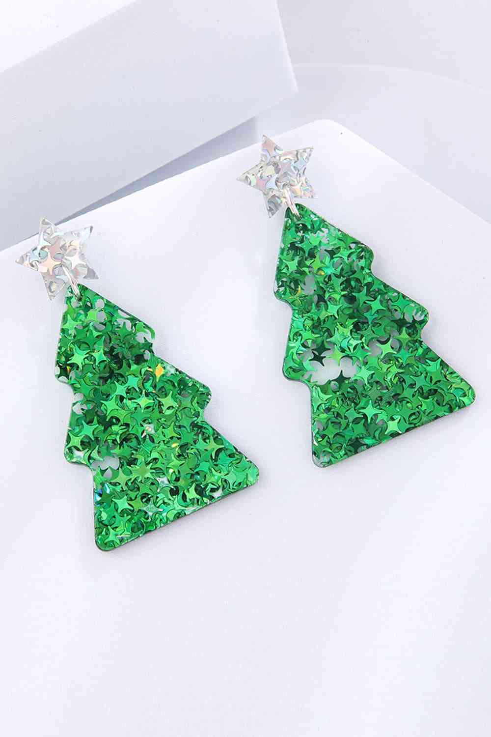 Christmas Tree Acrylic Earrings king-general-store-5710.myshopify.com