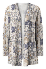 Printed Long Sleeve Cardigan king-general-store-5710.myshopify.com