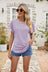 Full Size Round Neck Eyelet Short Sleeve Top king-general-store-5710.myshopify.com