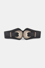 Shell Double Buckle Elastic Wide Belt king-general-store-5710.myshopify.com