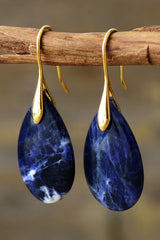 Natural Stone Teardrop Earrings king-general-store-5710.myshopify.com