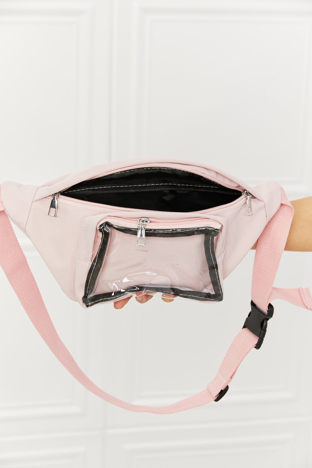 Fame Doing Me Waist Bag in Pink king-general-store-5710.myshopify.com