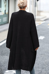 Dropped Shoulder Long Sleeve Cardigan with Pocket king-general-store-5710.myshopify.com