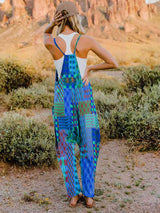 Full Size Printed V-Neck Sleeveless Jumpsuit king-general-store-5710.myshopify.com