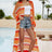 Striped Open Front Side Slit Duster Cover Up king-general-store-5710.myshopify.com