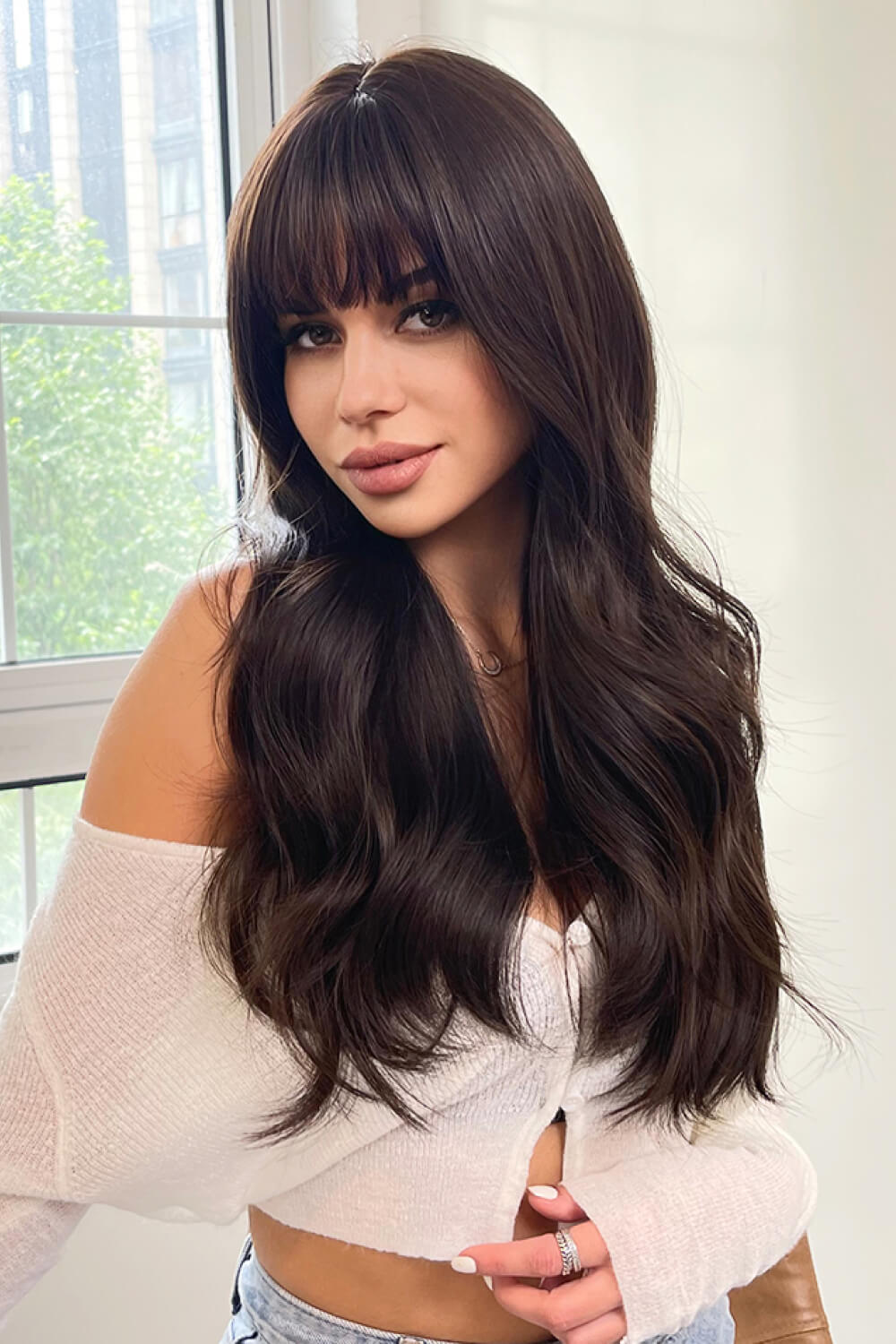 Full Machine Long Wave Synthetic Wigs 24'' king-general-store-5710.myshopify.com