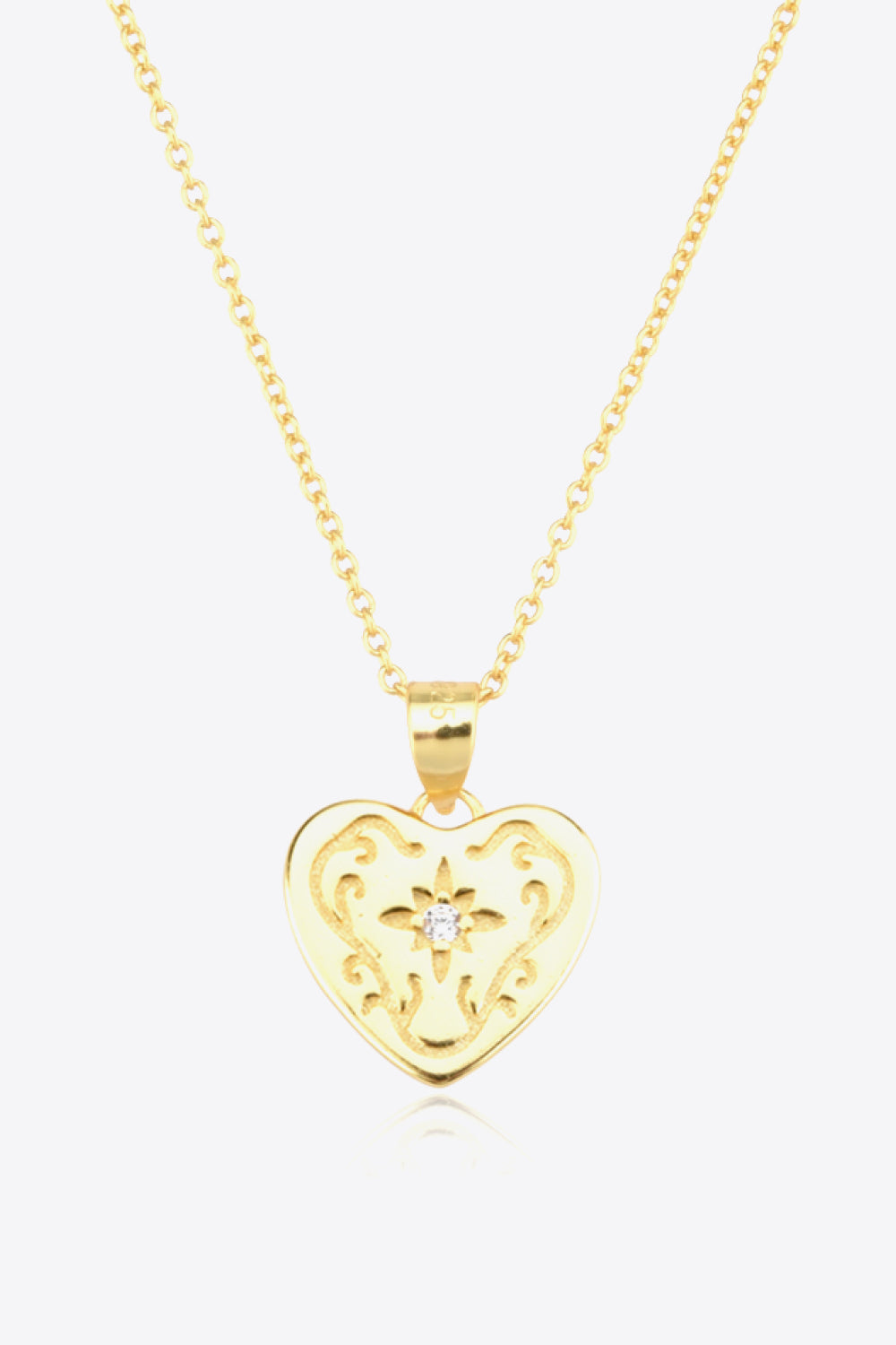 Heart Pendant 925 Sterling Silver Necklace king-general-store-5710.myshopify.com