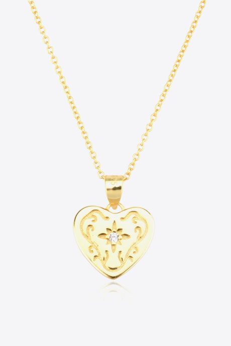 Heart Pendant 925 Sterling Silver Necklace king-general-store-5710.myshopify.com