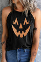 Round Neck Jack-O'-Lantern Graphic Tank Top king-general-store-5710.myshopify.com