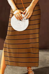 Striped Slit Sleeveless Maxi Dress king-general-store-5710.myshopify.com