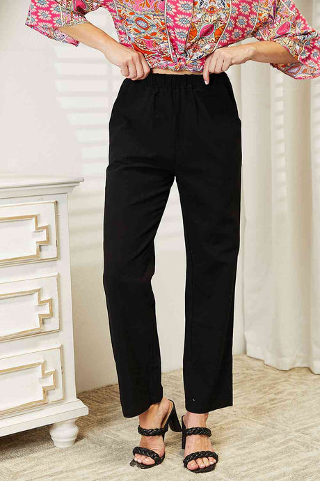 Double Take Pull-On Pants with Pockets king-general-store-5710.myshopify.com