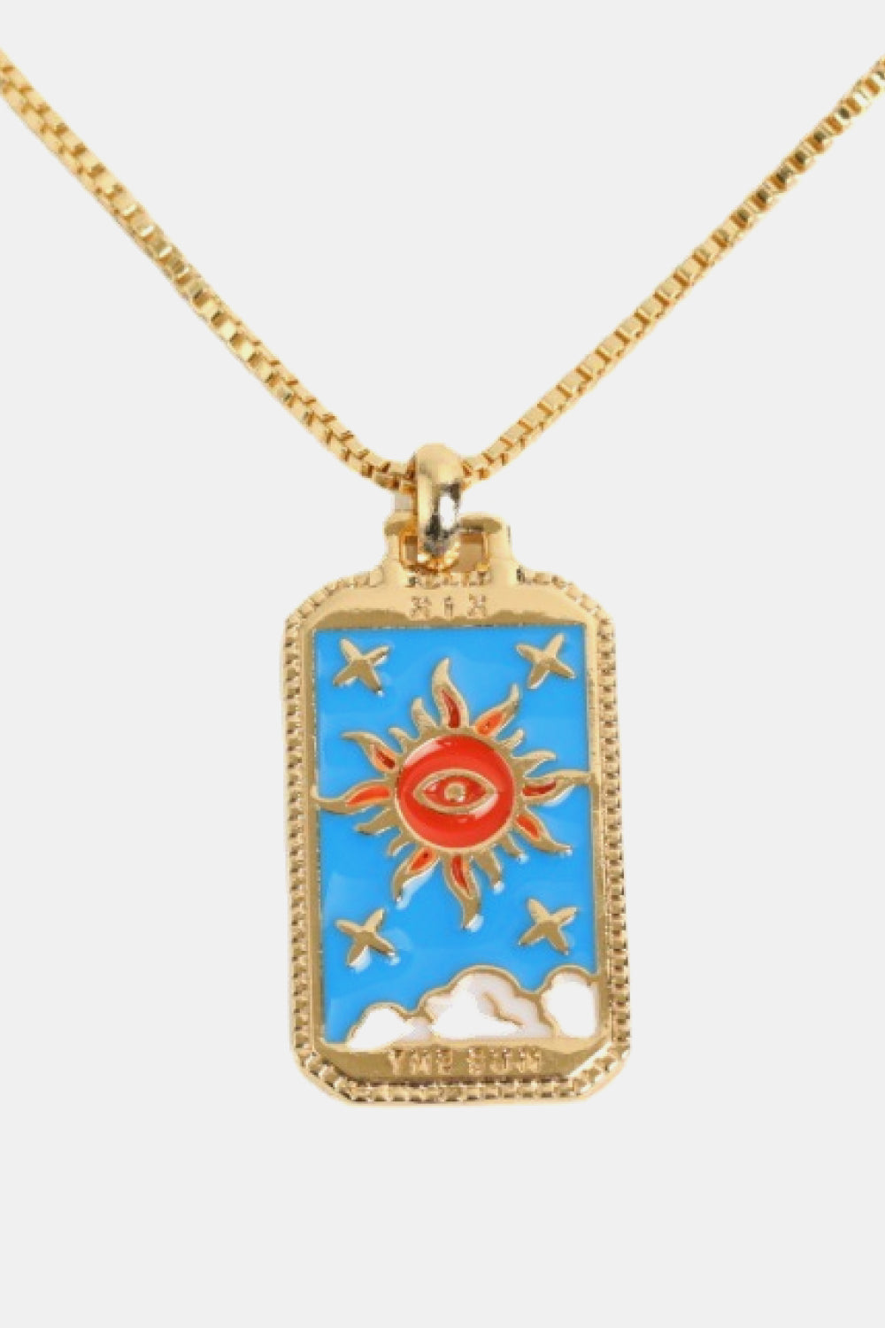 Tarot Card Pendant Copper Necklace king-general-store-5710.myshopify.com