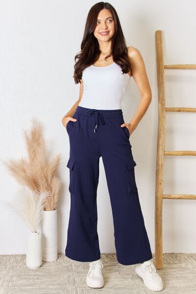 RISEN Drawstring Relaxed Cargo Wide Leg Pants king-general-store-5710.myshopify.com