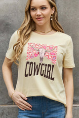 Simply Love Full Size COWGIRL Graphic Cotton Tee king-general-store-5710.myshopify.com