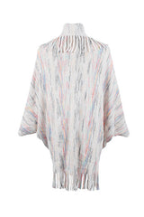 Fringe Detail Printed Poncho king-general-store-5710.myshopify.com