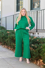 Double Take Full Size Textured Long Sleeve Top and Drawstring Pants Set king-general-store-5710.myshopify.com