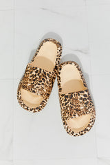 MMShoes Arms Around Me Open Toe Slide in Leopard king-general-store-5710.myshopify.com