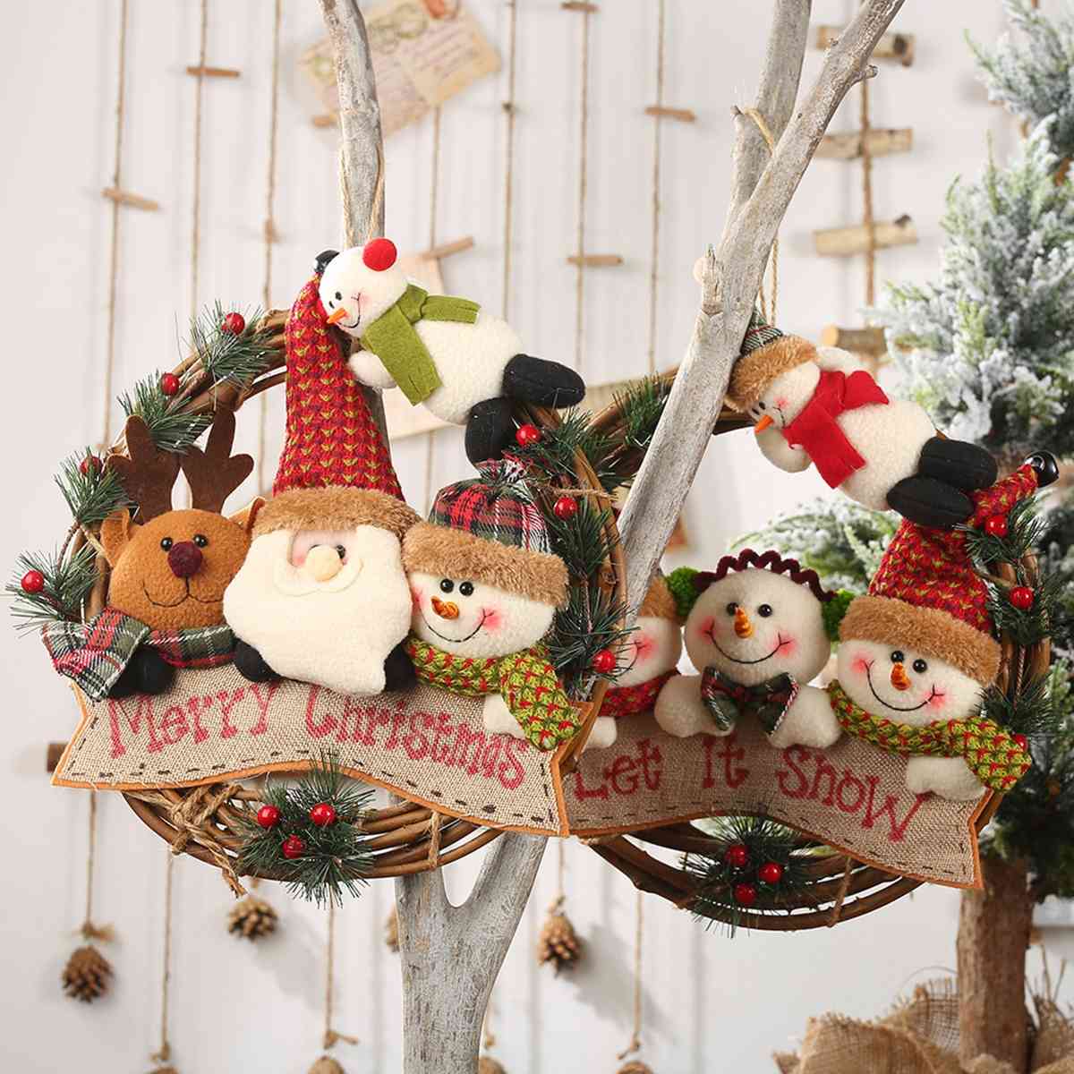 Christmas Doll Wreath Ornament king-general-store-5710.myshopify.com
