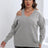 Plus Size Cutout V-Neck Sweater king-general-store-5710.myshopify.com