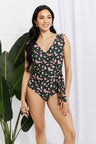 Marina West Swim Full Size Float On Ruffle Faux Wrap One-Piece in Floral king-general-store-5710.myshopify.com