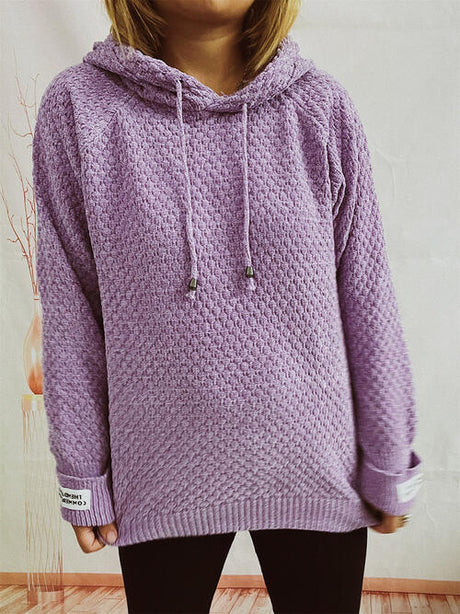 Drawstring Long Sleeve  Hooded Sweater king-general-store-5710.myshopify.com