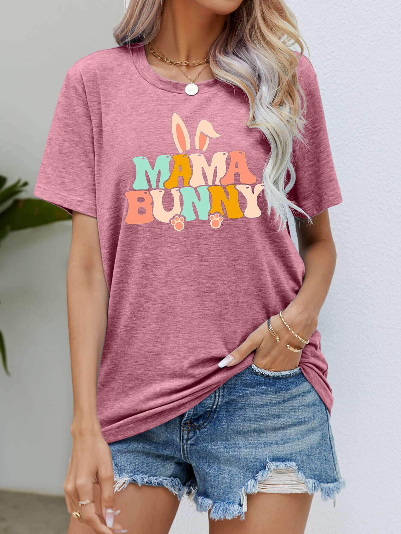 Easter MAMA BUNNY Tee Shirt king-general-store-5710.myshopify.com