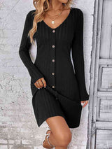 V-Neck Long Sleeve Mini Dress king-general-store-5710.myshopify.com