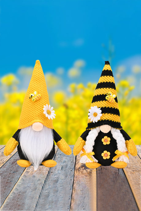 Bee and Flower Decor Faceless Gnome king-general-store-5710.myshopify.com