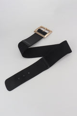 Rectangle Buckle Elastic Wide Belt king-general-store-5710.myshopify.com