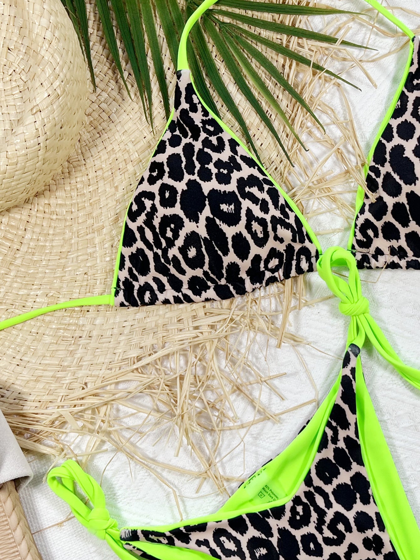 Leopard Print Halter Neck Tie Side Bikini Set king-general-store-5710.myshopify.com