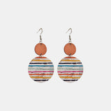 Round Shape Wooden Dangle Earrings king-general-store-5710.myshopify.com